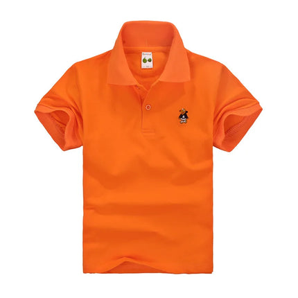 New Children Polo Shirt Solid Kids Boys Polo Shirts Korea Fashion Boys Designer Clothes School Uniform 2-14 Years