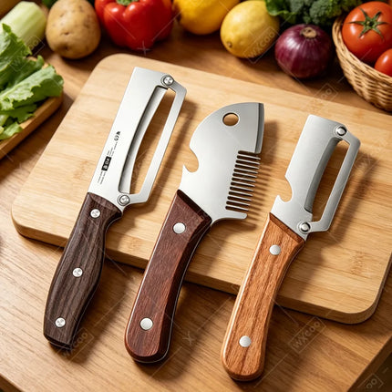 3-in-1Kitchen Peeler Stainless Steel Multifunction Vegetable Peeler Fruit Knife Bottle Opener Kitchen-Specific Peeler Slicing