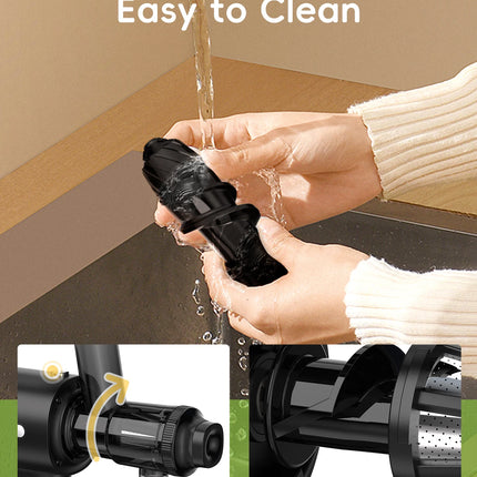 BioloMix Cold Press Juicer,Slow Masticating Juicer Machines with Reverse Function,High Juice Yield, Easy to Clean Brush & Quiet