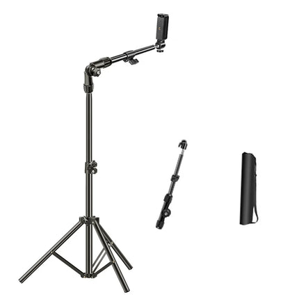 Phone Tripod Adjustable Horizontal Overhead Tripod for Filming Video Recording Live Stream
