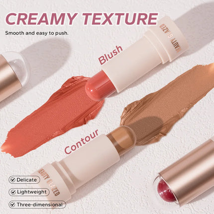 BEAUTY GLAZED multi-colour matte highlight blush stick glazed non-stick glass delicate and supple multi effect makeup