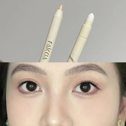 Fair Color Matte Brighten Concealer Pen Eyebag Dark Circles Concealing Stick Sponge Head Precision Concealer Pen With Sharpener