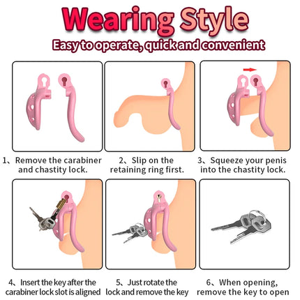 Male New Chastity with 4 Rings Cage Cock Cage Adult Sex Toy for Men Penis Urethral Lock Sissy Bondage Gay Fetish Erotic Product