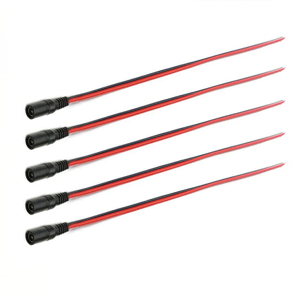 1 5 10piece Male Female DC Power Connector 5V 12V 5.5x2.1mm Wire Cable Plug Adapter for TV Camera 5050 2835 LED Strip Tape Light