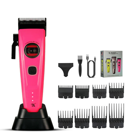 Professional Hair Clipper DKBAG 7500RPM External Rotor Brushless Motor Barber DLC Echo Blade Base Charger Hair Trimmer for Man