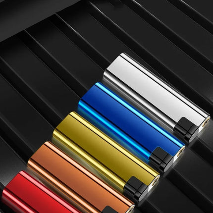 Outdoor Windproof Direct Spray Blue Flame Turbine Lighter Portable Butane Cigarette Lighter Ignition Smoking Accessories Tools