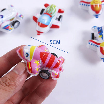 10/20pcs Pull Back Cars Plane Toys Cute Cartoon Plastic Toy Cars for Child Mini Car Model Funny Kids Toys Kindergarten Toys TMZ
