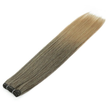Alibaby Straight Hair Bundles Extensions Smooth Ombre Hair Weaving 26Inch Long Synthetic Straight Hair Bundles Full to End 150g
