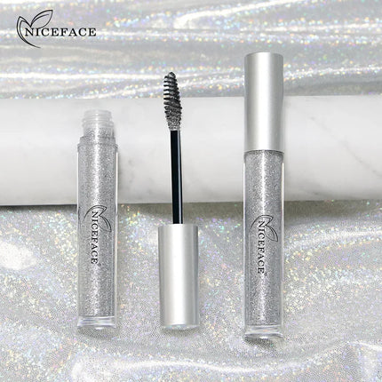 NICEFACE Diamond Twinkle Mascara with Shining Particles Quick Drying Film Forming Sparkling Diamond-like Dazzling