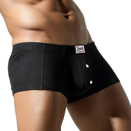 TAUWELL Mens Boxers 2024 New Underwear Breathable Boxer Shorts U Convex Pouch Sexy Underpants Low Waist Boxers for Man