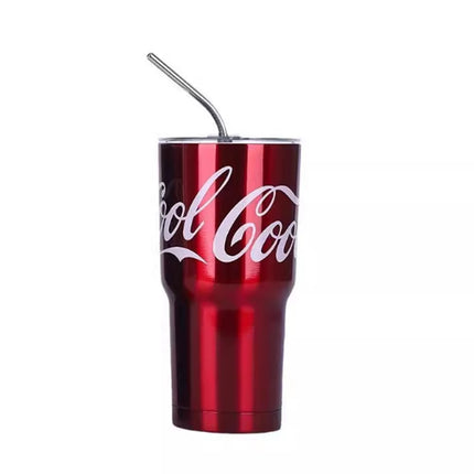 Coca Cola Ice King Cup Thermos Cup Large Capacity 20oz Straw Water Cup