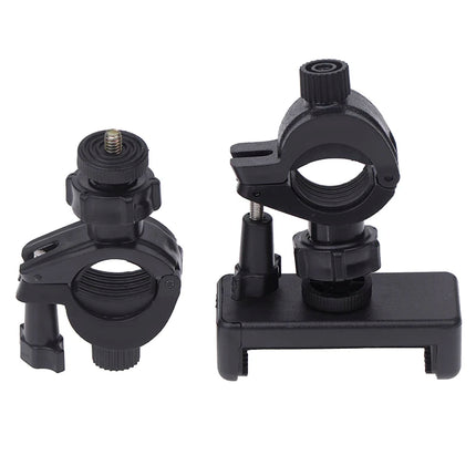 1Set SLR Camera Phone Holder For Circular Lamp Tripod Phone Live Streaming Bracket Automatic Clamping 360 ° Rotating Bracket