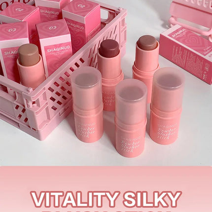 Velvet Matte Smooth Blush Stick Long-lasting And Low Saturation Natural Makeup Effect And Easy To Apply