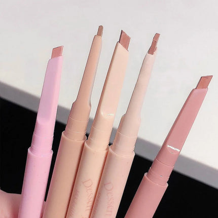 MUGE LEEN Dessert Lip Liner automatically swivel waterproof, long-laswet n wild Perfect Pout Gel Lip Liner | Comes Naturally