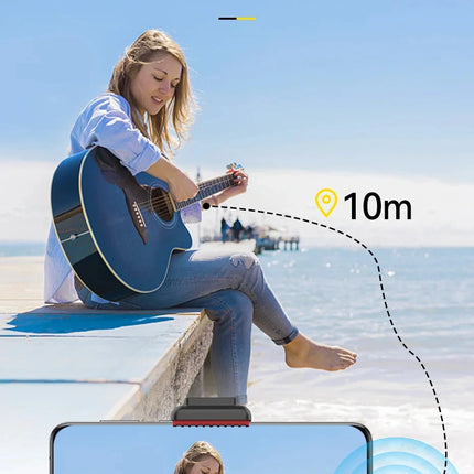 Ulanzi VM-10 Wireless Lavalier Microphone Portable Audio Video Recording Mic For iPhone 16 15 14 Android Live Broadcast Gaming