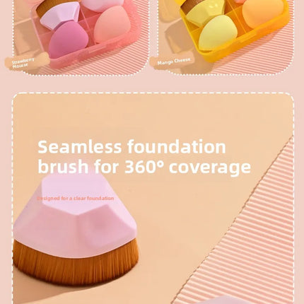 Magic Foundation Makeup Brush Set Soft Beauty Blender Gourd Shaped Makeup Sponge Loose Powder Brush Cosmetic Tools Kit