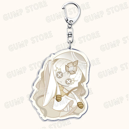 Cute Game Cookies Keychains for Accessories Shadow Milk Pure Vanilla Pomegranate Mystic Flour Burning Spice Keyrings Gamer Gifts