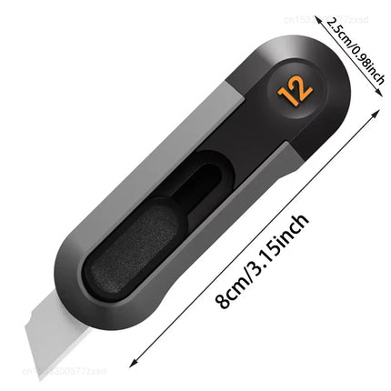 New Portable Mini Utility Knife Carbon Steel Blade Safety Lock Stretch Pocket Professional Paper Cutter Multifunction Tools Set