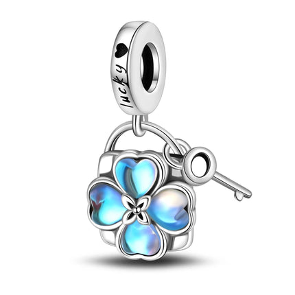 Orstarry Charm Silver 925 Beads Blue Series Fit Bracelet Charms DIY Original Fashion Pendants For Women Jewelry Trendy Gifts