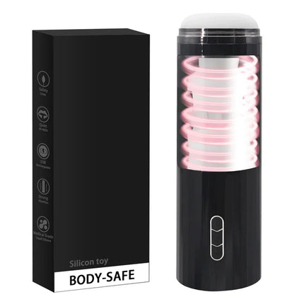 3 IN 1 Automatic Telescopic Male Masturbator Cup Powerful 9 Sucking Thrusting Rotation Modes Masturbation Adult Sex Toy for Men