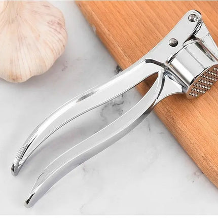 Garlic Press Anti-Skid Thickened Garlic Clip Multifunctional Zinc Alloy Stainless Steel Manual Pull Type Garlic Punch