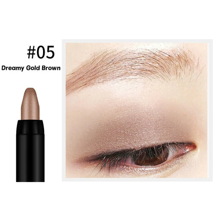 1Pc Pearlescent Eyeliner 15 Colors Waterproof Long-Lasting Non-Smudge Glitter Eye Makeup for Smokey Eyes