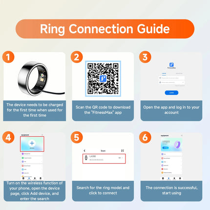 New Smart Ring Sleep Monitoring Multi-function Blood Oxygen Measurement Blood Pressure Multi-sports Mode Low Power Consumption