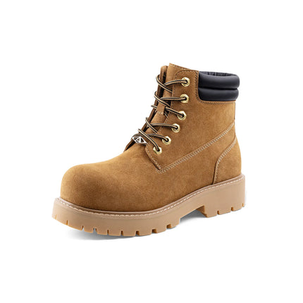 Men's Winter Leather Boots Height Increasing / Bottes Cuir Hiver Homme Rehaussantes