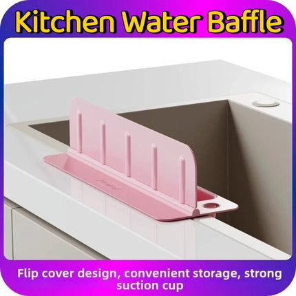 Reusable Kitchen Water Baffle Anti-splash Detachable Sink Splash Guard Creative Universal Soap Sponge Shelf Kitchen Gadgets