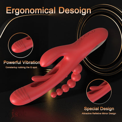 Tapping Flapping Rabbit Vibrator G-Spot Vagina Vibrator for Women Clit Anal Stimulator Female Masturbation Sex Toy for Women