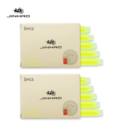 Jinhao 5/10/15 pcs Color Ink Cartridge Refill Fountain Pen Office School Student Stationery Ink Supplies Fountain Pen Ink
