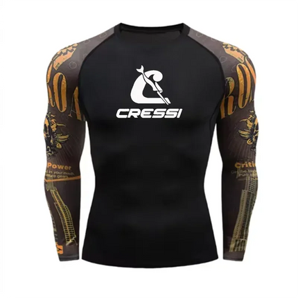 Rashguard Upf 50 Sun Protection Surf Shirt Quick Dry Breathable Swimming Tight T-shirt Summer 2023 Gym Clothes Mens Long Sleeve