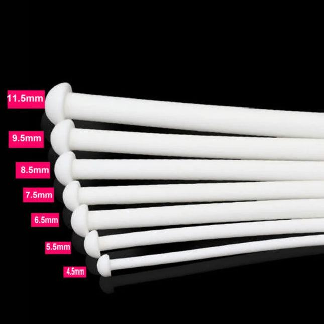 White Silicone Urethral Plug Catheter Sounds Penis Plug Chastity Device Urethral Dilators Stretching BDSM Sex Toys for Men