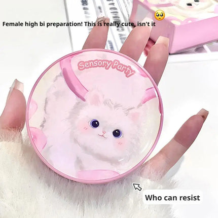 Two In One Cushion Matte Powder & Concealer Makeup Oil-Control Foundation Makeup Pore Invisible Concealer Long-Lasting Makeup