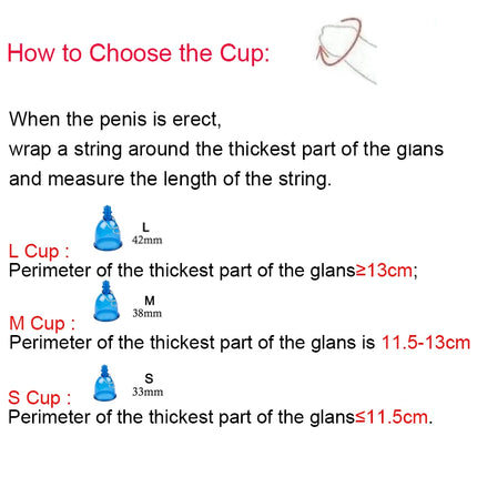 Penis Pump Enlargement Extender Vacuum Cup Hanger Trainer Dick Enlarger Erection Enhancer Bigger Growth Adult Sex Toys for Men