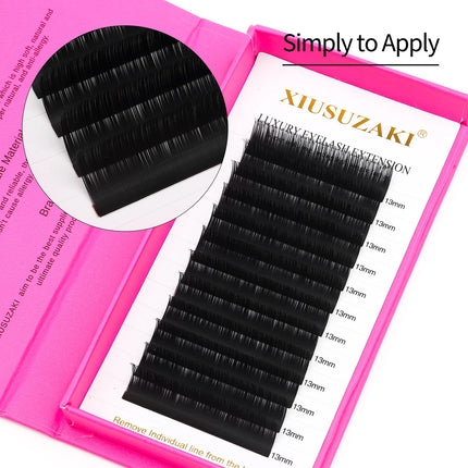 XIUSUZAKI 3D Lashes W Shaped Eyelashes Extensions Natural 3DW Premade Volume Fans Individual False Lashes Fluffy Mink Faux Lash