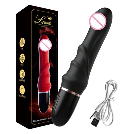 10 Modes Soft Silicone Vibrator Big Dildo Massager Female Masturbator for Couples G-spot Clitoral Stimulator Sex Toys for Women