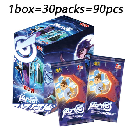 Scissor Seven Collection Cards Chinese Original Animation Popular Character Killer Seven Battle Trading Cards Children Gift Toy