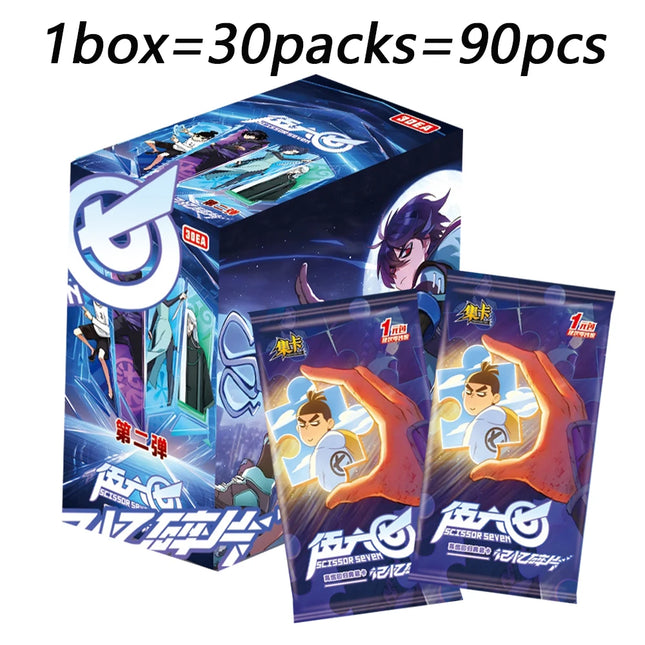 Scissor Seven Collection Cards Chinese Original Animation Popular Character Killer Seven Battle Trading Cards Children Gift Toy