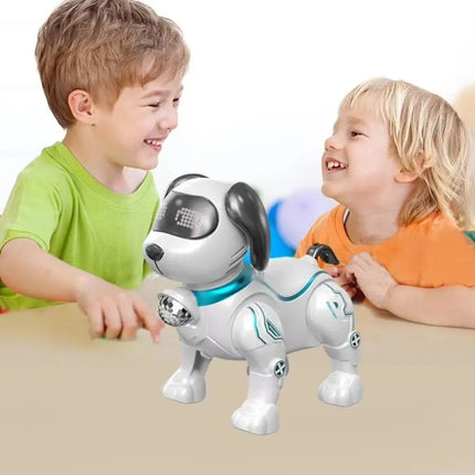 Plastic Electronic Robot Dog Toy Interactive Touch with Light Electronic Stunt Pet Programmable Smart Pets Toys Robotic Dogs