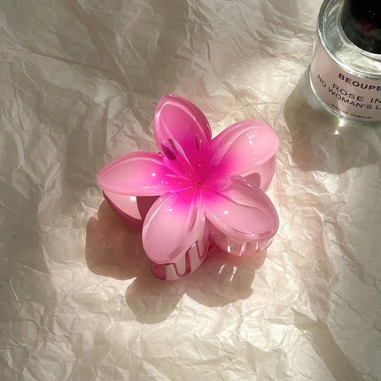 Bohemian Flower Hair Claw Clip For Women Sweet Floral Hair Claws Crab Clamp Barrettes Hawaiian Headwear Beach Accessories Girl