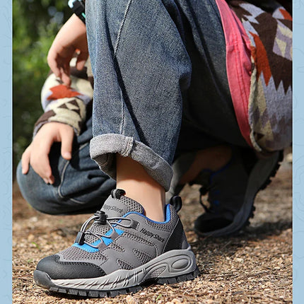 New Hiking Shoes Children Designer Climbing Trekking Sneakers for Boy Girl Leather Outdoor Sports Work Kids Shoes Run Shoes