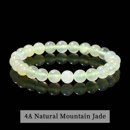 JD 6 8 10mm Natural Stone Beaded Bracelet Obsidian Fluorite Quartz Jasper Healing Beads Bangles Women Men Stretch Yoga Jewelry