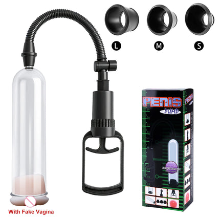 Men's Penile Trainer Penis Pomp Vacuum For Pump Male Enhancement Erectie Cock Pomp Masturbator Penis Trainer Sex Toys for Man
