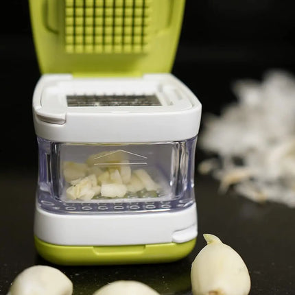 Multifunction Vegetable Dicer Garlic Presser Crusher Plastic Eco Friendly Ginger Slicer Mincer Chopper Kitchen Gadget for Salad