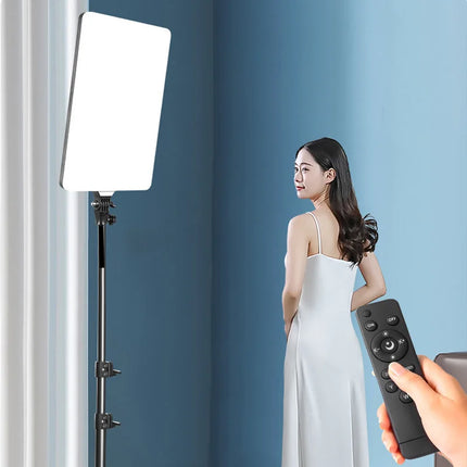 Big Size Fill Lamp Light Photo Studio LED Video Panel Photography Lighting With Tripod Stand Long Arm EU Plug For Live Stream