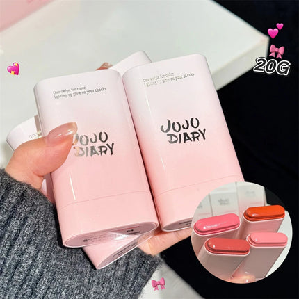 Multi-Functional Blush Stick Easy Color Rouge Blusher Cream Waterproof Brightening Face Contour Smooth Cheek Tint Korean Make Up