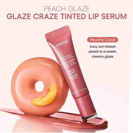 Laneige Lip Gloss Cinnamon Sugar Strawberry Sprinkles Chocolate Frost Donut Lip Balm Lightweight Hydrate Nourish Repair Lip Oil