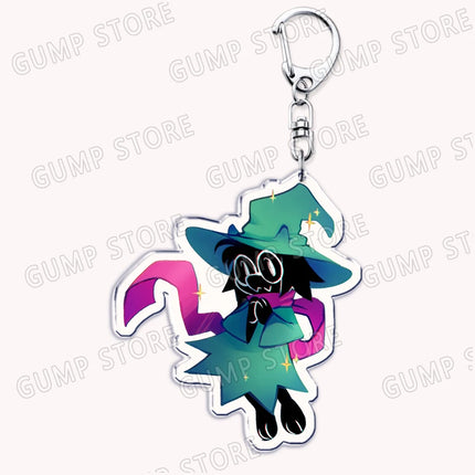 Cute Game Deltarune Keychains for Accessories Ralsei Kris Susie Spamton Undertale Angel Jewelry Keyrings Fans Gaming Gamer Gifts