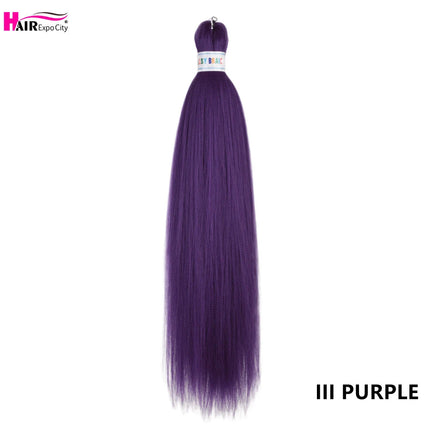Easy Braids 26Inch Synthetic Jumbo Braids Hair Extensions Ombre Colorful Braiding Hair Pre Stretched Hair Expo City